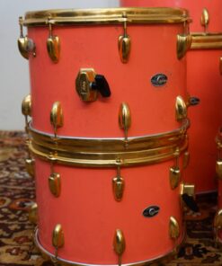 Vintage 1970s Slingerland Factory Custom 12 Piece Pink Gold Drum Kit