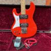 Vintage 1970s Wilson Watkins WEM Rapier Red Lefty Bass Guitar