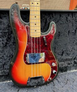Vintage 1972 Fender USA Precision Sunburst Bass Guitar Tags