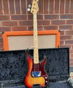 Vintage 1972 Fender USA Precision Sunburst Bass Guitar Tags