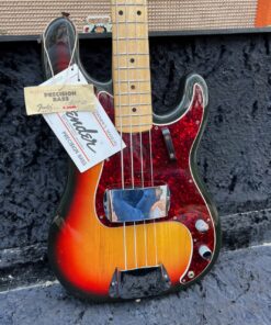 Vintage 1972 Fender USA Precision Sunburst Bass Guitar Tags
