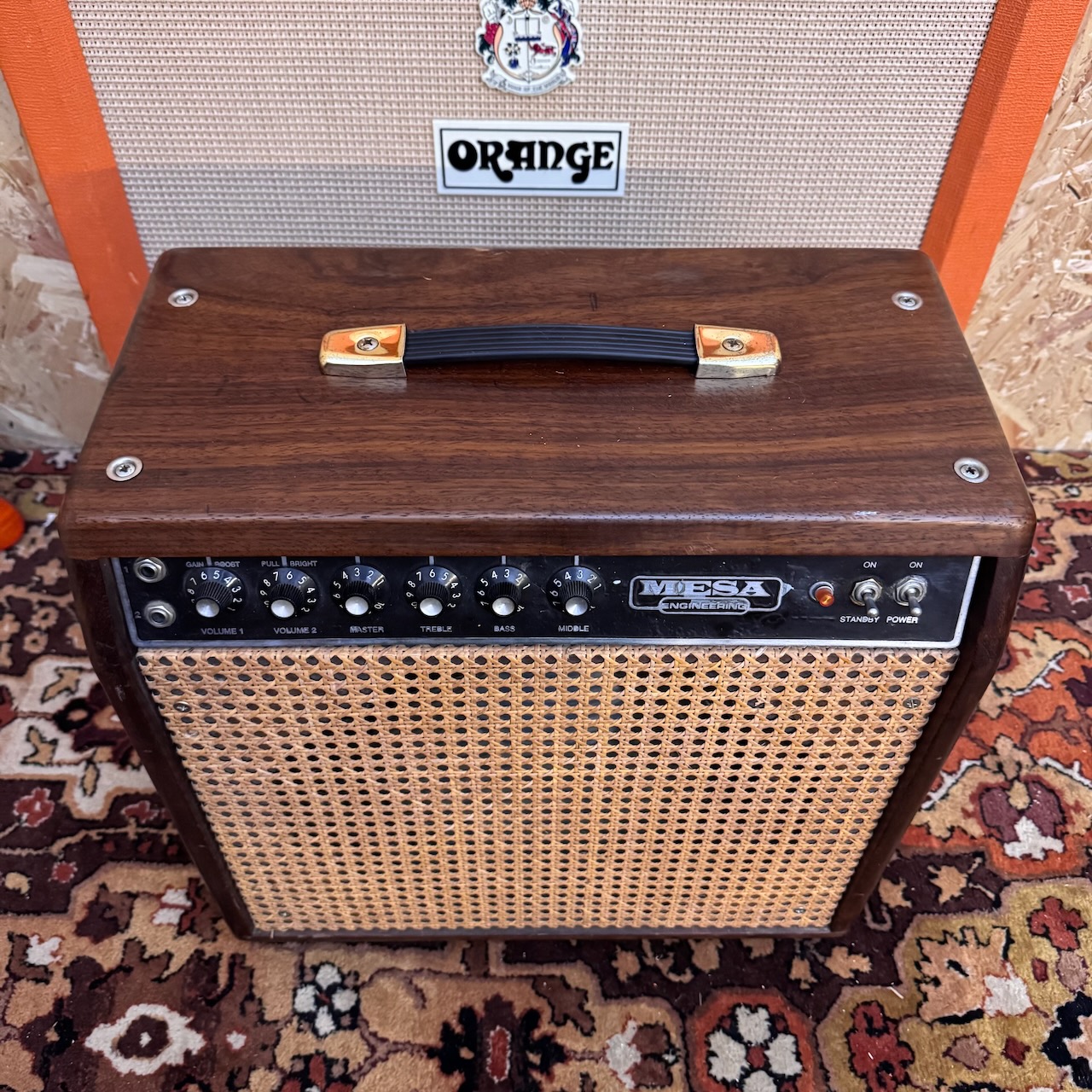 Vintage 1976 Mesa Boogie MK1 Mark 1 Wood Wicker 1x12 60w Amplifier Vintage 1976 Mesa Boogie MK1 Mark 1 Wood Wicker 1x12 60w Amplifier