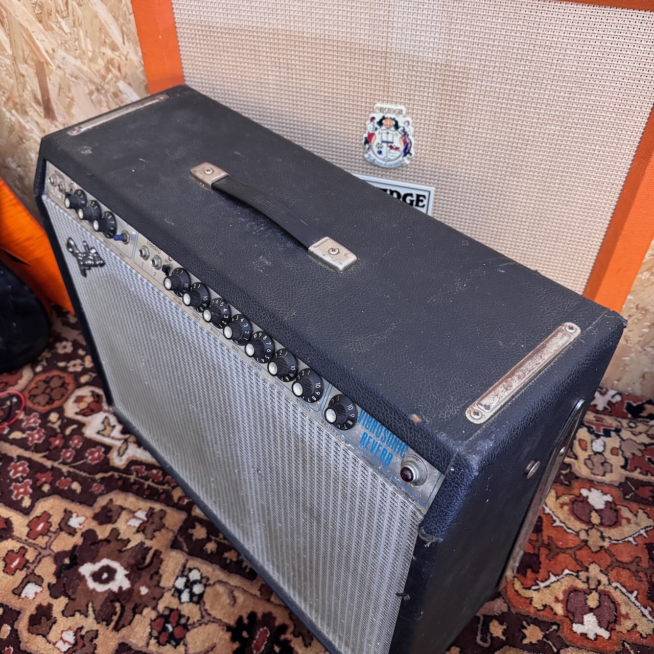 Vintage 1979 Fender Vibrosonic Reverb 1x15 USA Amplifier Combo EVM Vintage 1979 Fender Vibrosonic Reverb 1x15 USA Amplifier Combo EVM