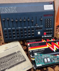 Vintage 1980s Oberheim DMX Digital Drum Machine Manual Cards