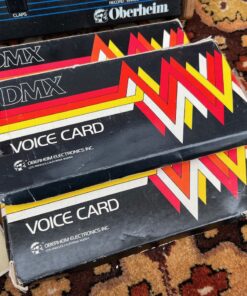 Vintage 1980s Oberheim DMX Digital Drum Machine Manual Cards