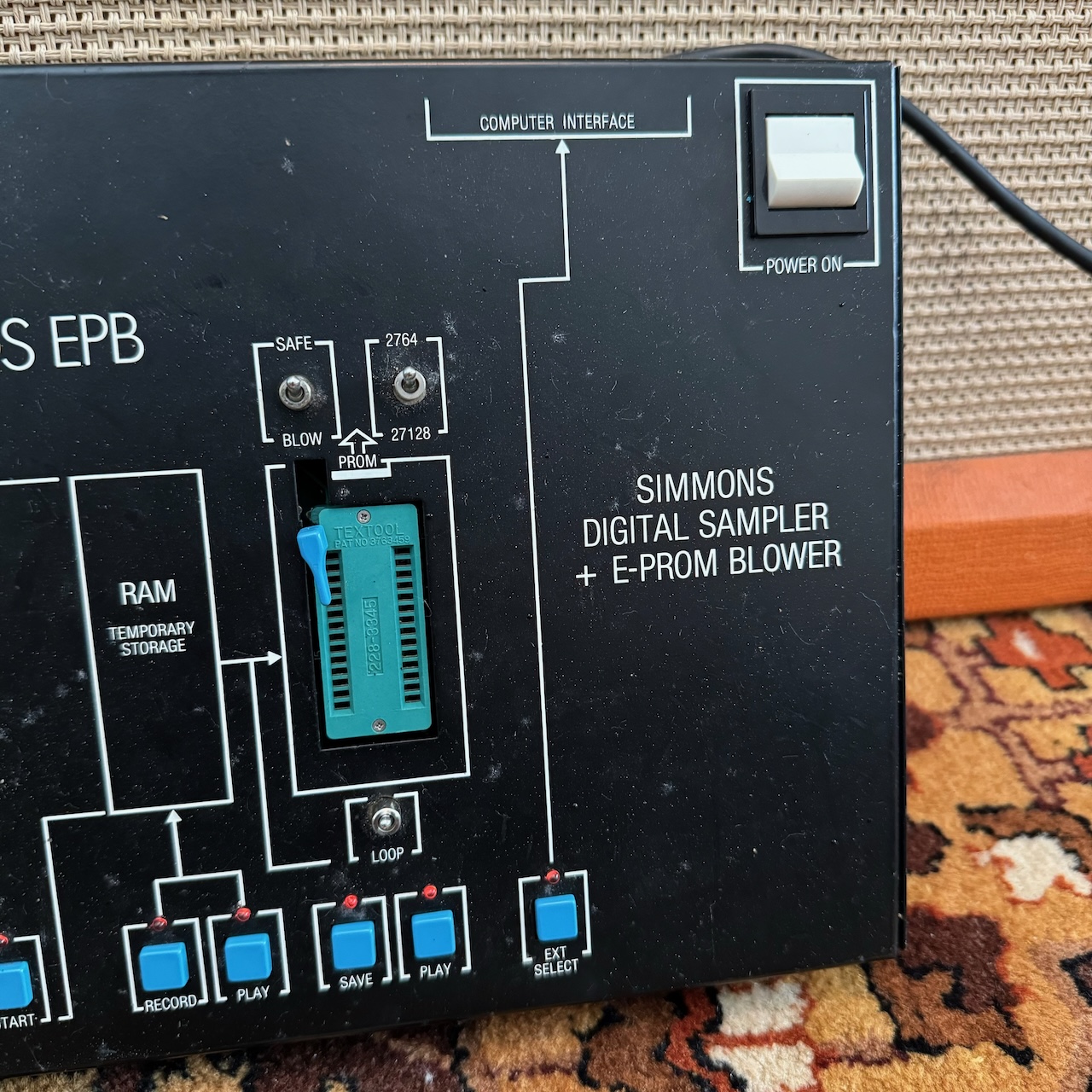 Vintage 1980s Simmons SDS EPB Drum Digital Sampler Ronnie Lane Studio Vintage 1980s Simmons SDS EPB Drum Digital Sampler Ronnie Lane Studio