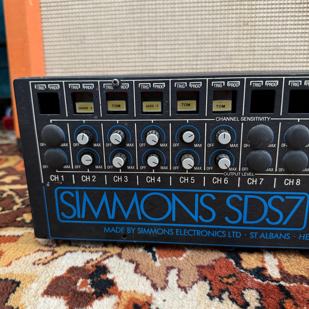 Vintage 1980s Simmons SDS7 Rack Drum Machine System Ronnie Lane Studio Vintage 1980s Simmons SDS7 Rack Drum Machine System Ronnie Lane Studio