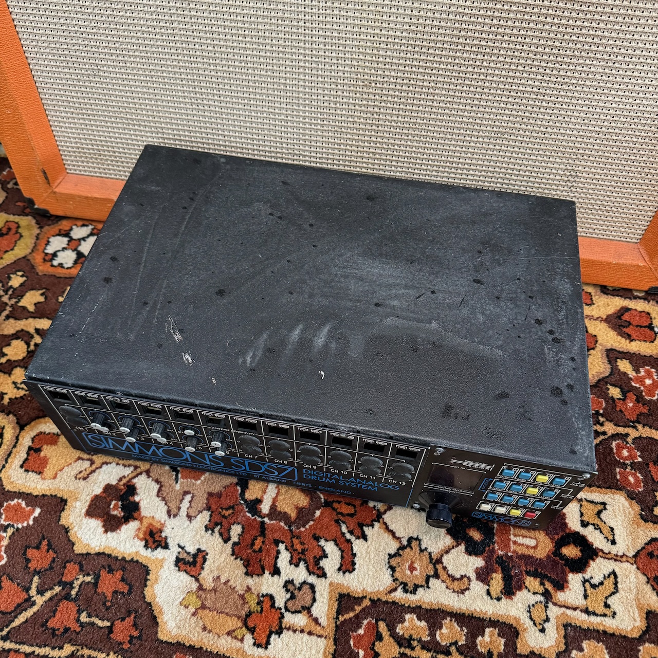 Vintage 1980s Simmons SDS7 Rack Drum Machine System Ronnie Lane Studio Vintage 1980s Simmons SDS7 Rack Drum Machine System Ronnie Lane Studio