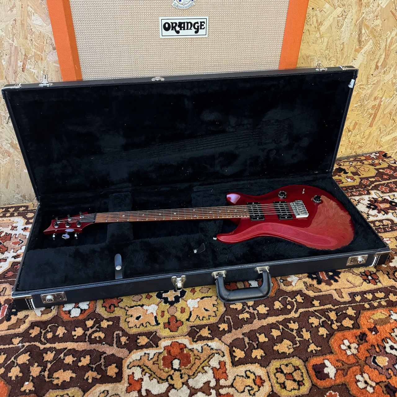 Vintage 1991 PRS Paul Reed Smith Scarlet Red Standard 24 Guitar Vintage 1991 PRS Paul Reed Smith Scarlet Red Standard 24 Guitar