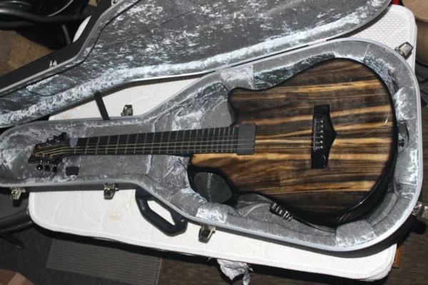 Emerald Harborica X-10 Midi Guitar with Locking Case
